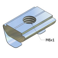 Inline T-Slot Profile Fastener